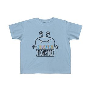 SBC Kid's Educated Monster Short Sleeve Blue Tee